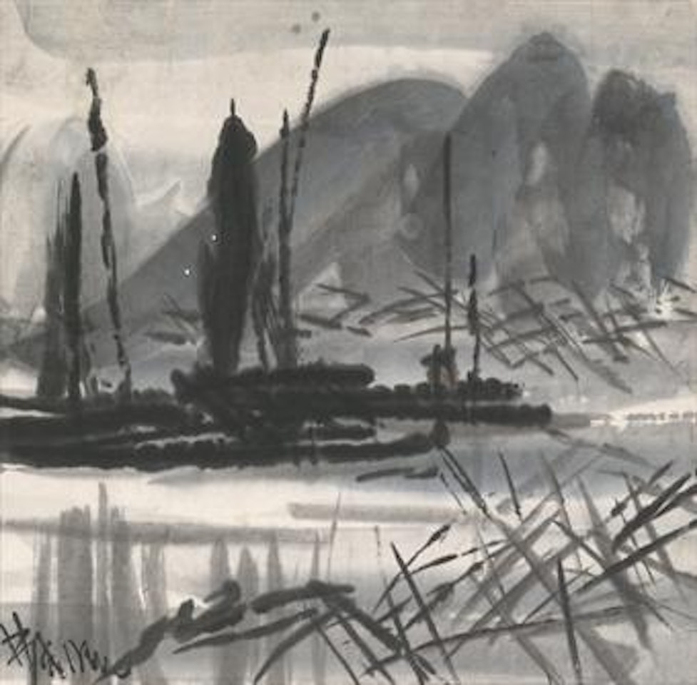 Fishing Boat by Lin Fengmian