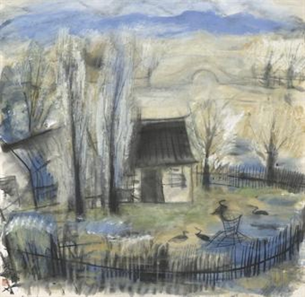 Houses by the Lake by Lin Fengmian