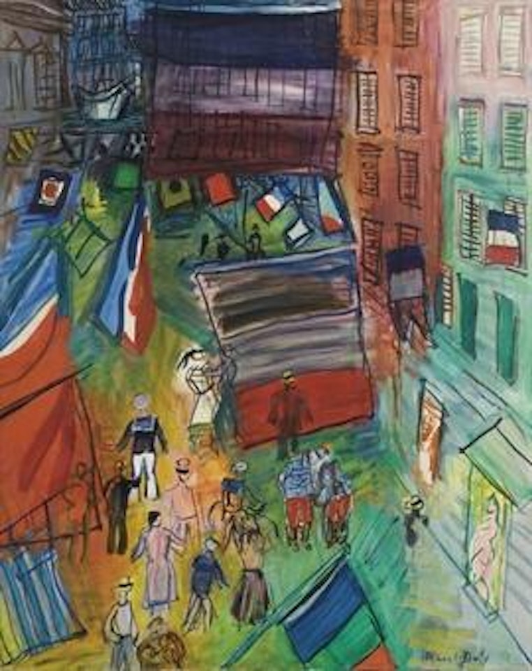 Rue pavoisée au navire by Raoul Dufy