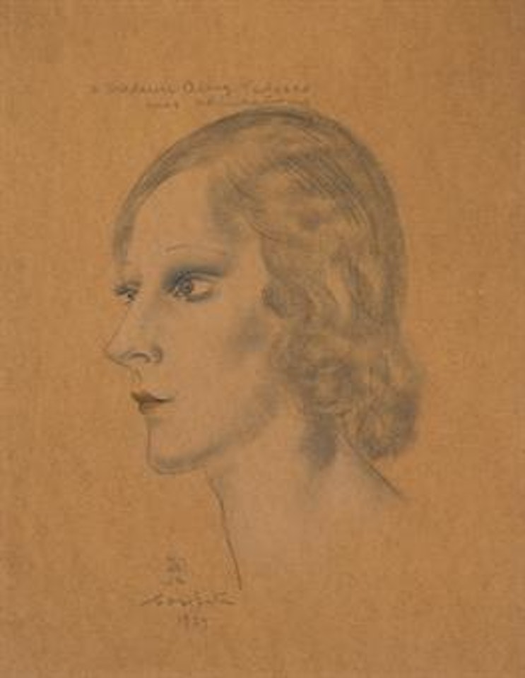 Portrait d'Amy Tedesco by Leonard Tsuguharu Foujita
