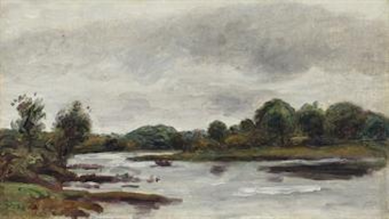 Paysage au bord de l'eau by Pierre-Auguste Renoir