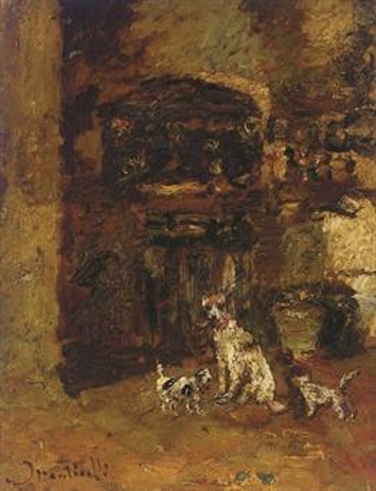 The new arrivals by Adolphe Monticelli