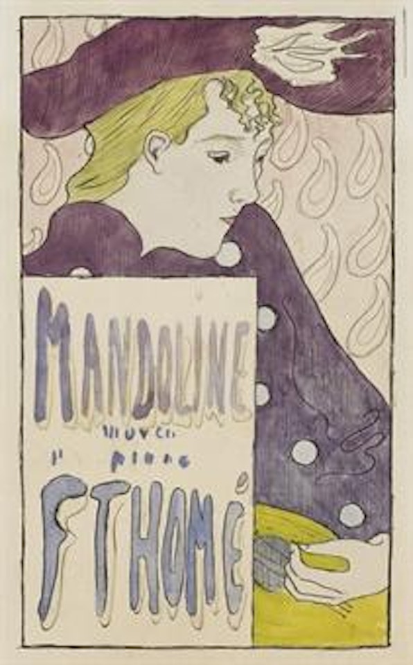 Femme avec mandoline (Etude pour une pièce de musique) by Pierre Bonnard