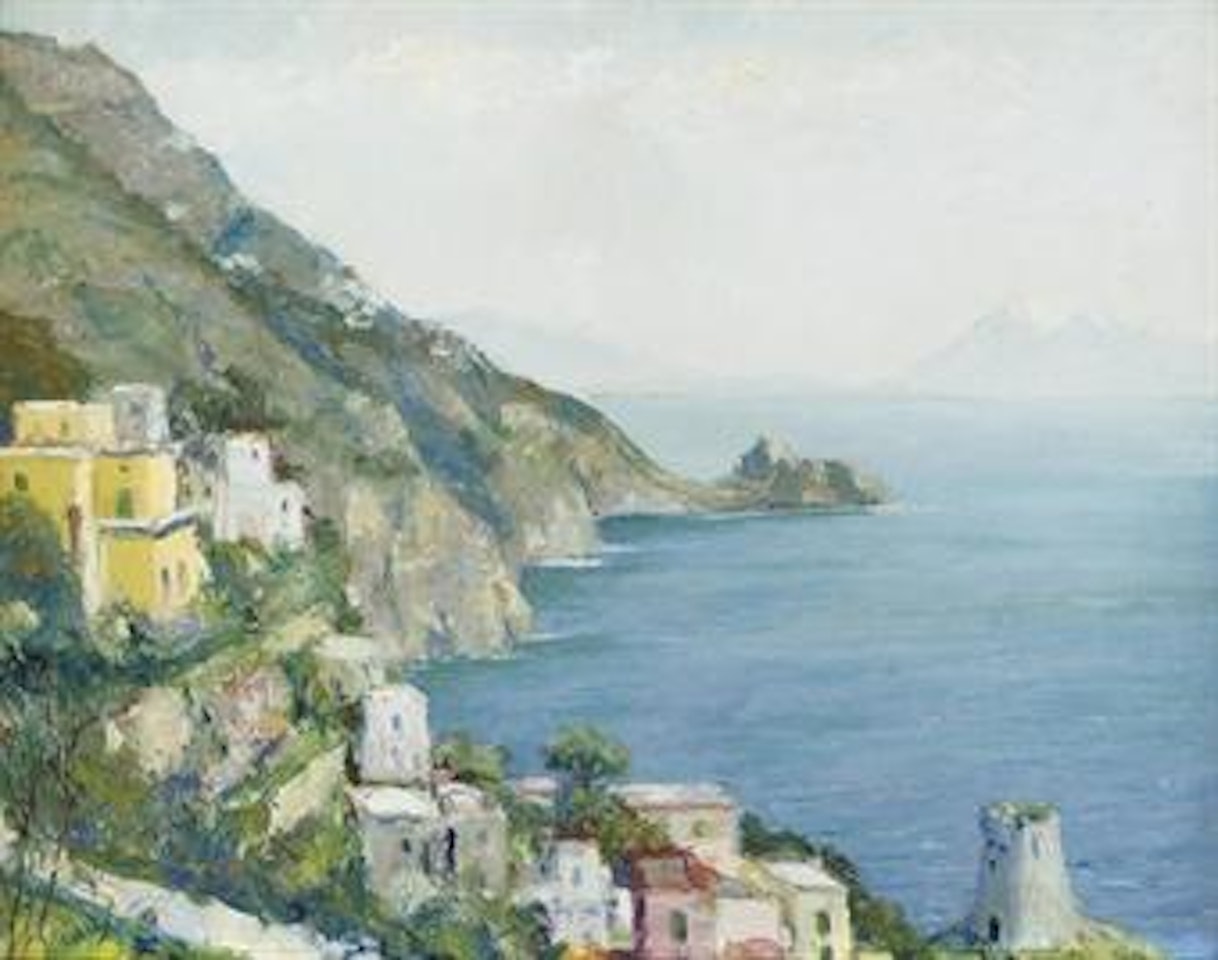 The Gulf of Salerno, Amalfi by Edward Cucuel