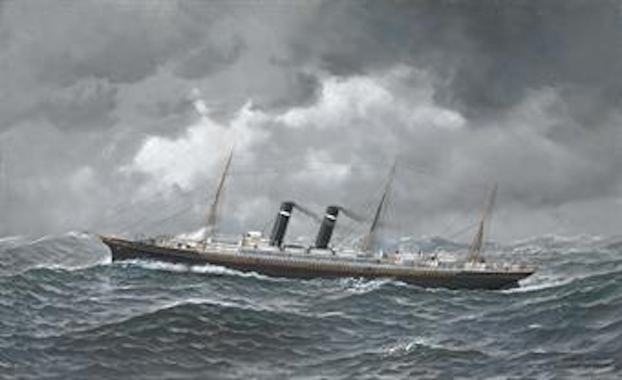 The S.S. Philadelphia of the Inman Line by Antonio Jacobsen