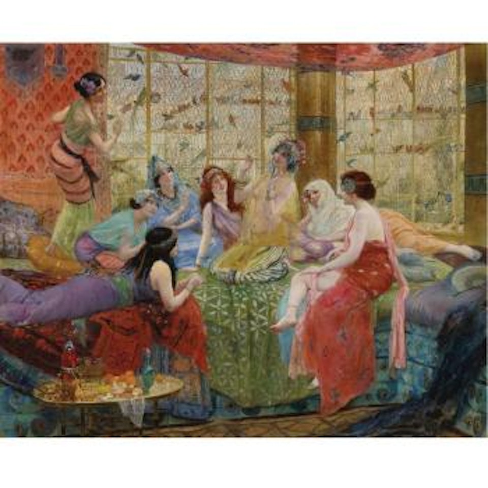 The chattering birds by Georges Antoine Rochegrosse