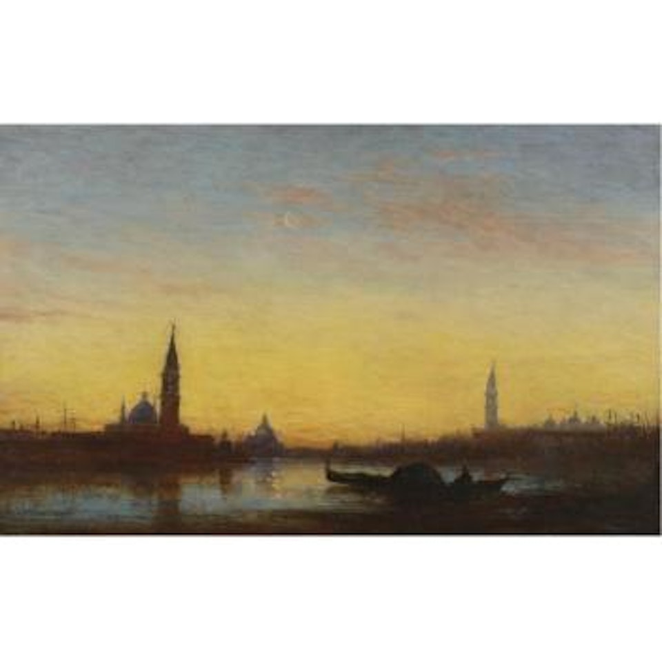 San Giorgio at sunset by Félix Ziem