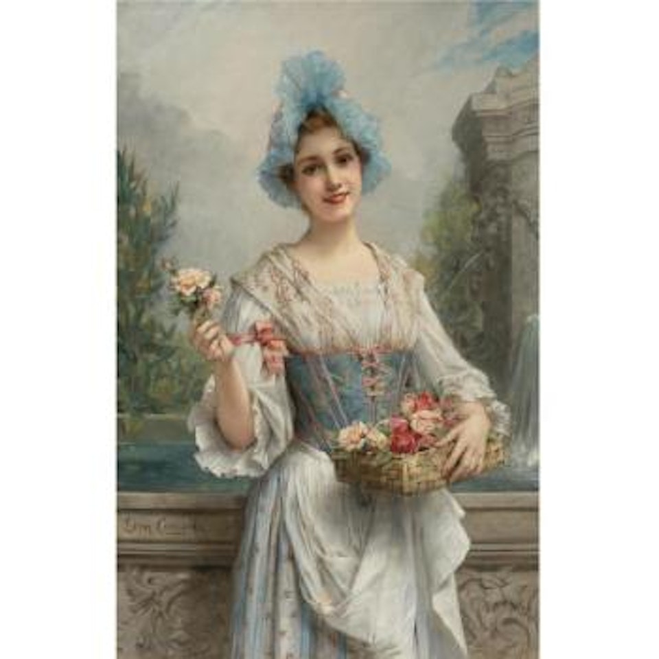 The flower seller by Leon Comerre