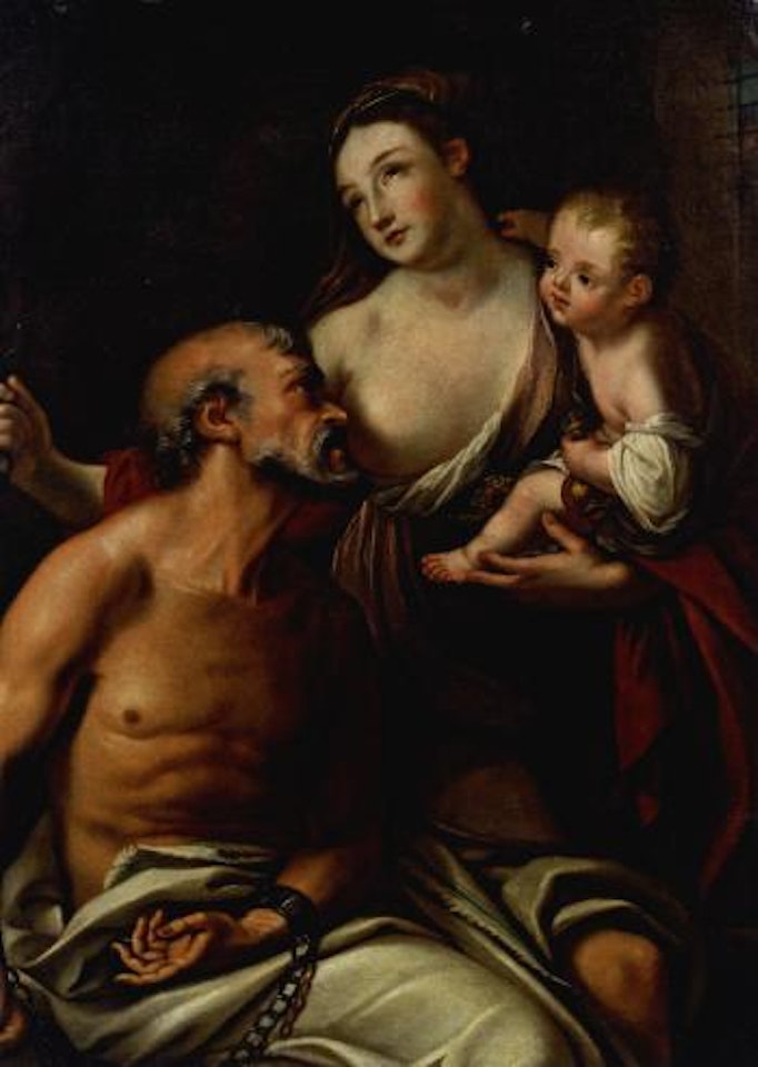 Caritas Romana (Cimon und Pero) by BOLOGNESE SCHOOL
