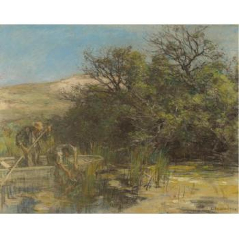 The frog catchers by Léon Augustin Lhermitte