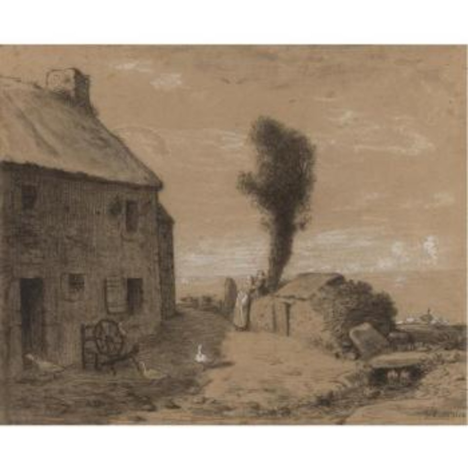 End of the Hamlet of Gruchy by Jean-François Millet