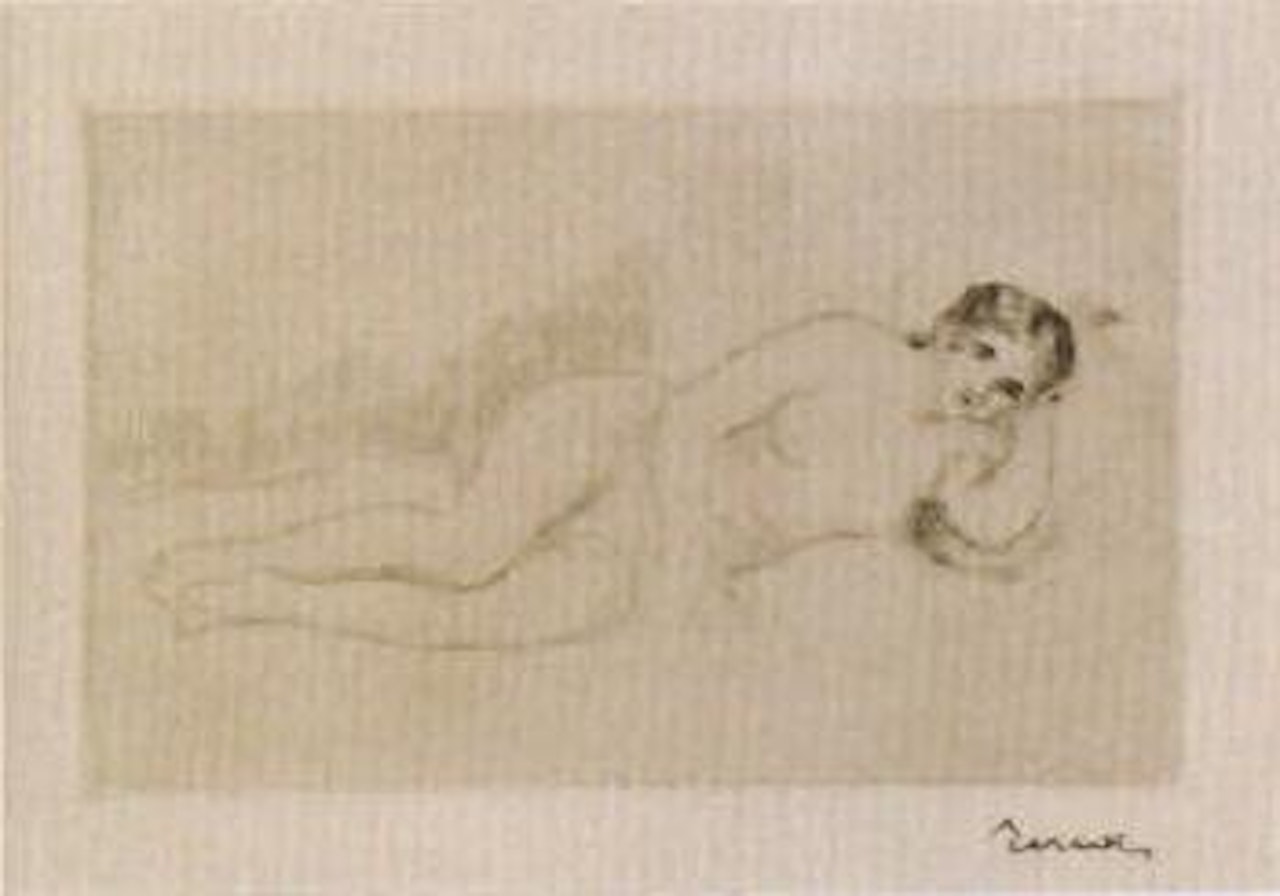 Femme nue couchee by Pierre-Auguste Renoir
