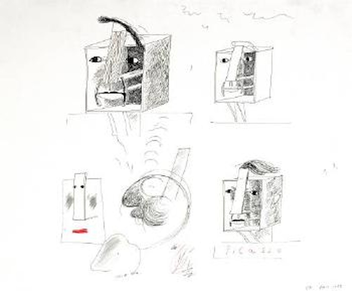 Studies for Picassoid Picassos by David Hockney