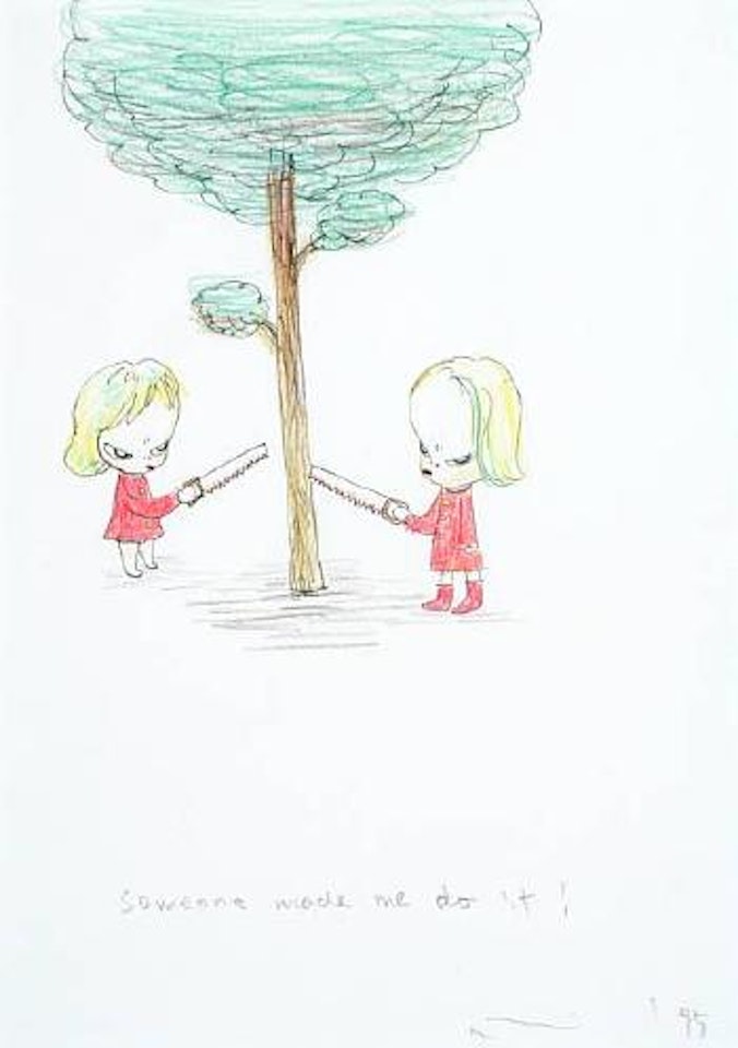 Someone made me do it! by Yoshitomo Nara