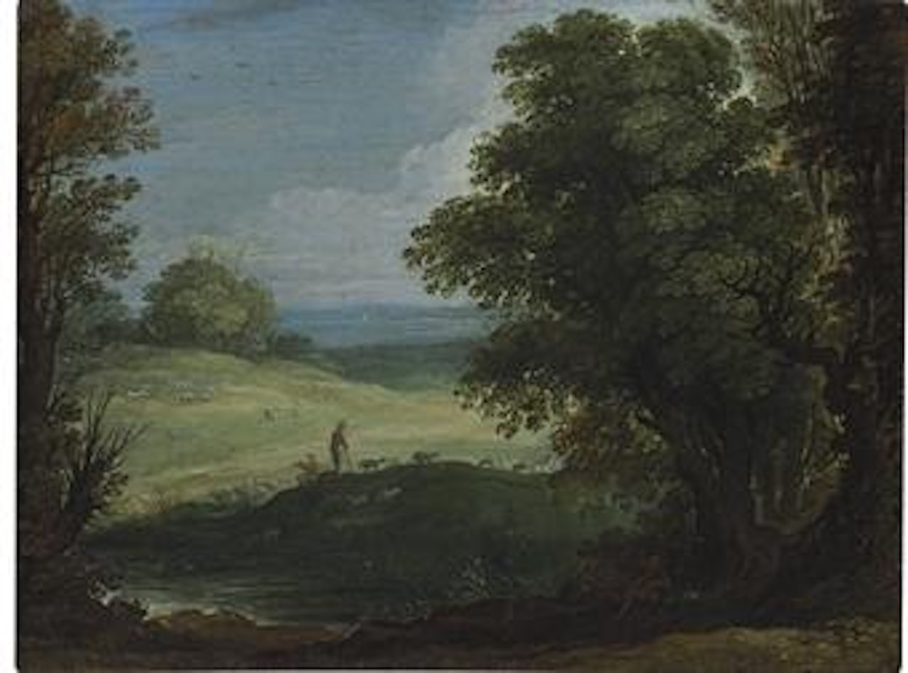 A landscape with shepherds and their flocks by Paul Bril