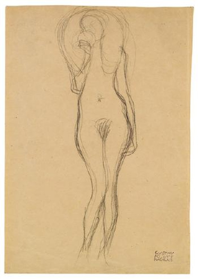 Stehender Frauenakt by Gustav Klimt