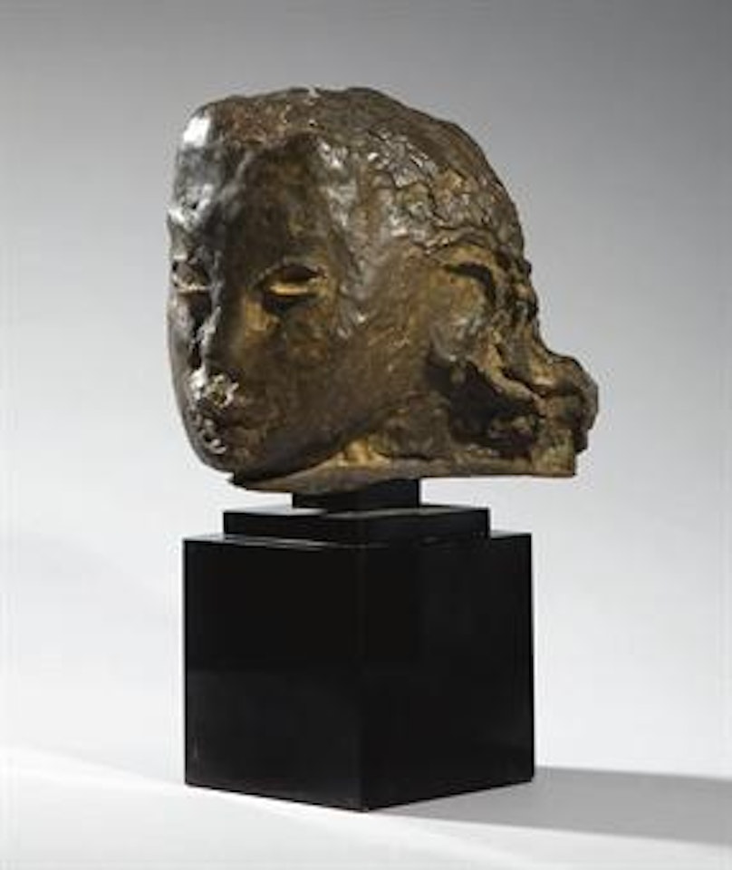 Jeune fille au grand front by Jean Fautrier