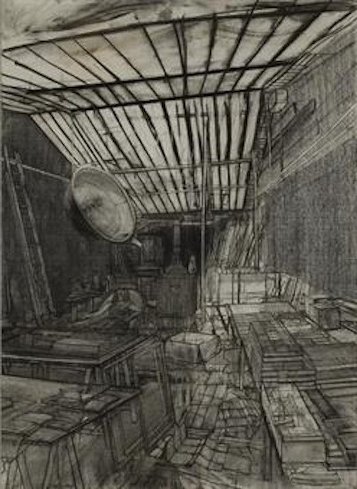 Modèle dans l'atelier, rue de Crussol by Sam Szafran