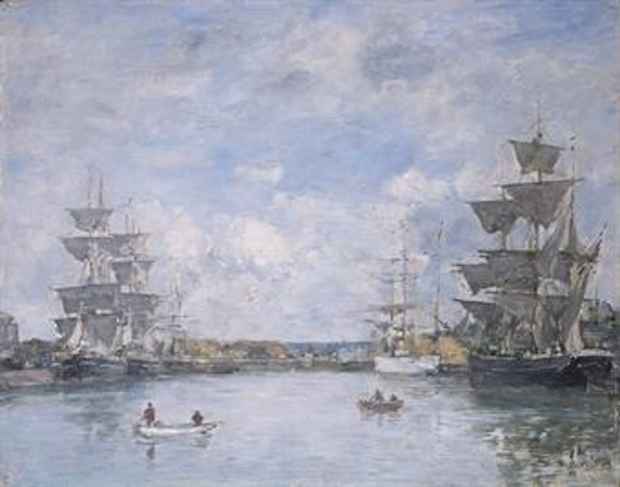 Deauville Le Bassin by Eugène Boudin