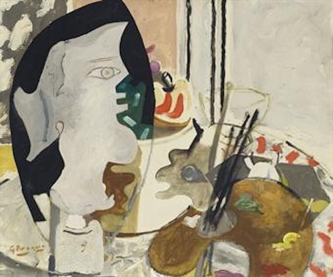 Profil à la palette by Georges Braque