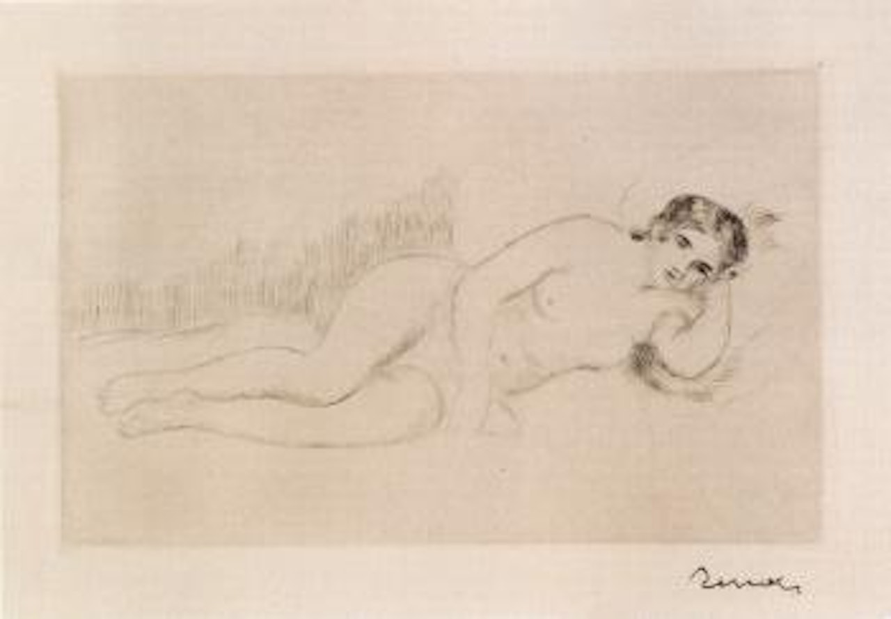 Femme nue couchee by Pierre-Auguste Renoir