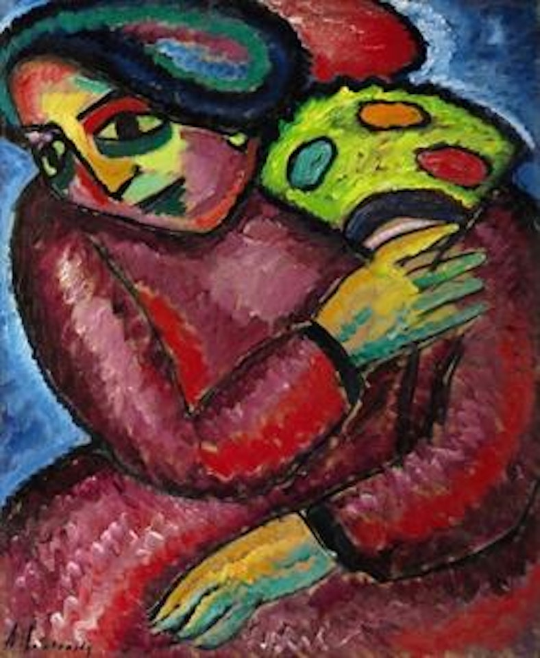Tanz mit gelbem Fächer by Alexej von Jawlensky