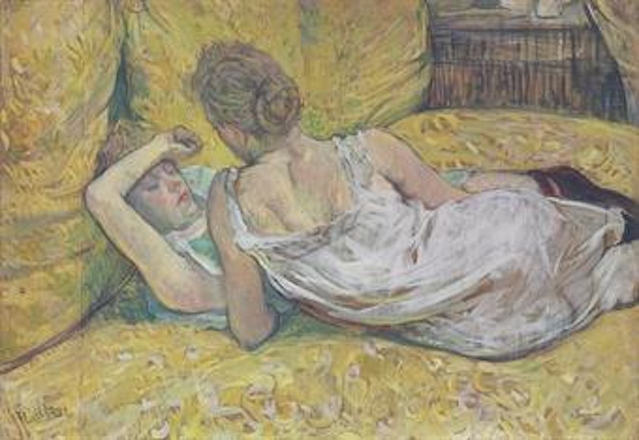 L'abandon (Les deux amies) by Henri de Toulouse-Lautrec