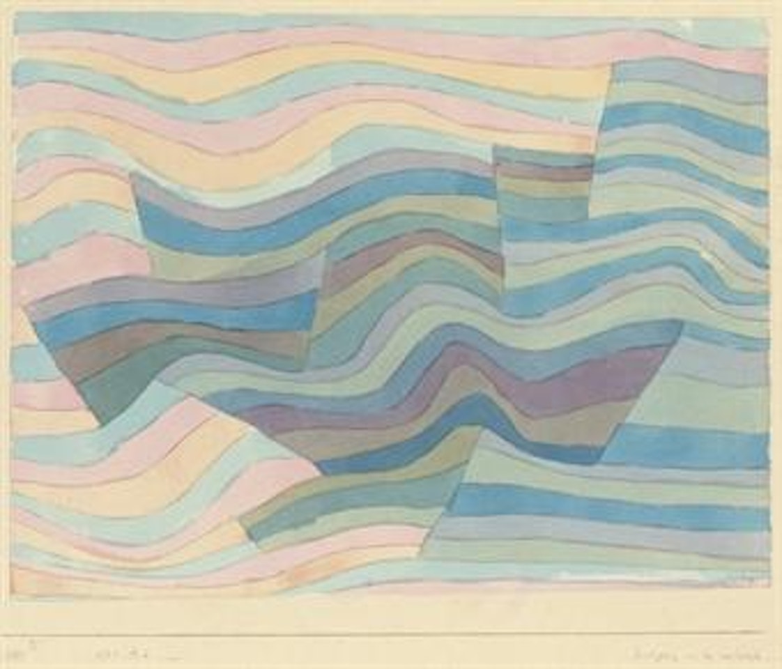 Bewegung an der Steilküste by Paul Klee