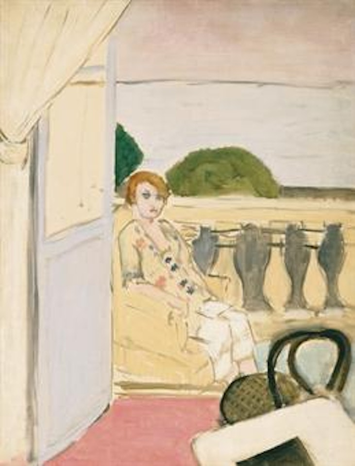 Femme assise sur un balcon by Henri Matisse