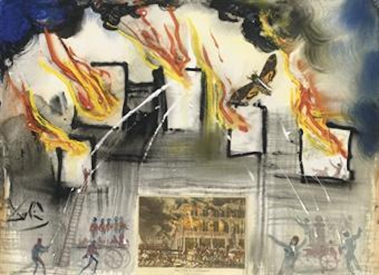 Fire, fire, fire by Salvador Dali