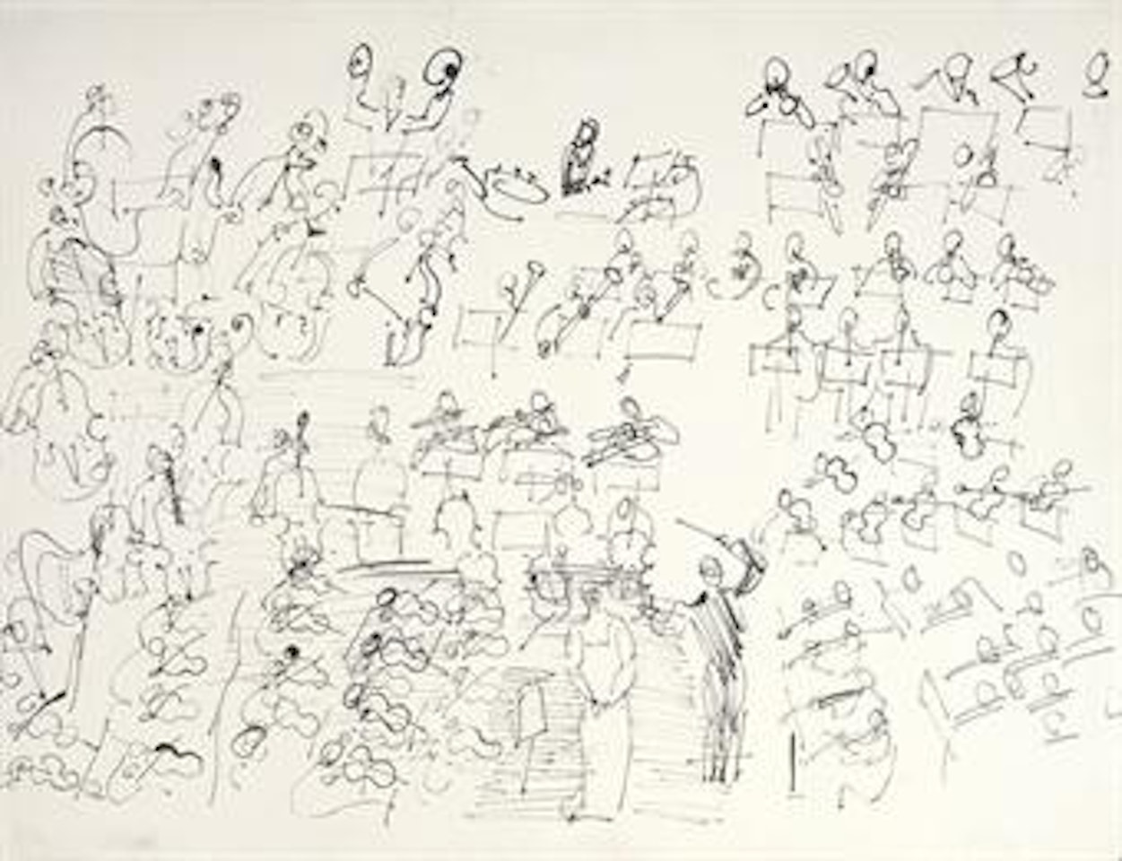 L'orchestre à la chanteuse by Raoul Dufy