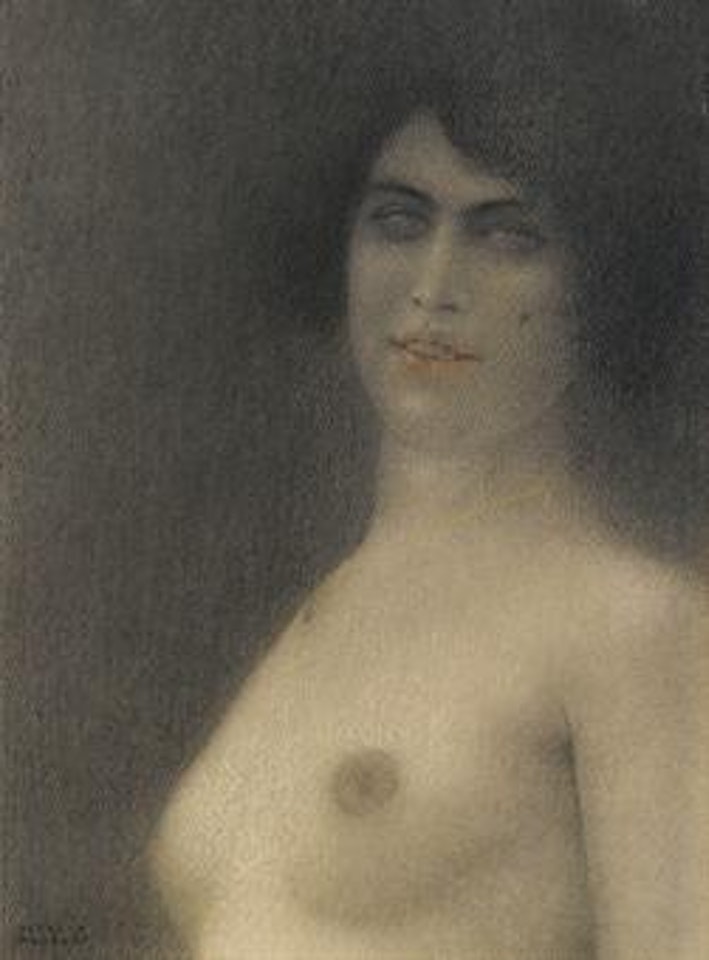 Des cheveux noirs by Fernand Khnopff