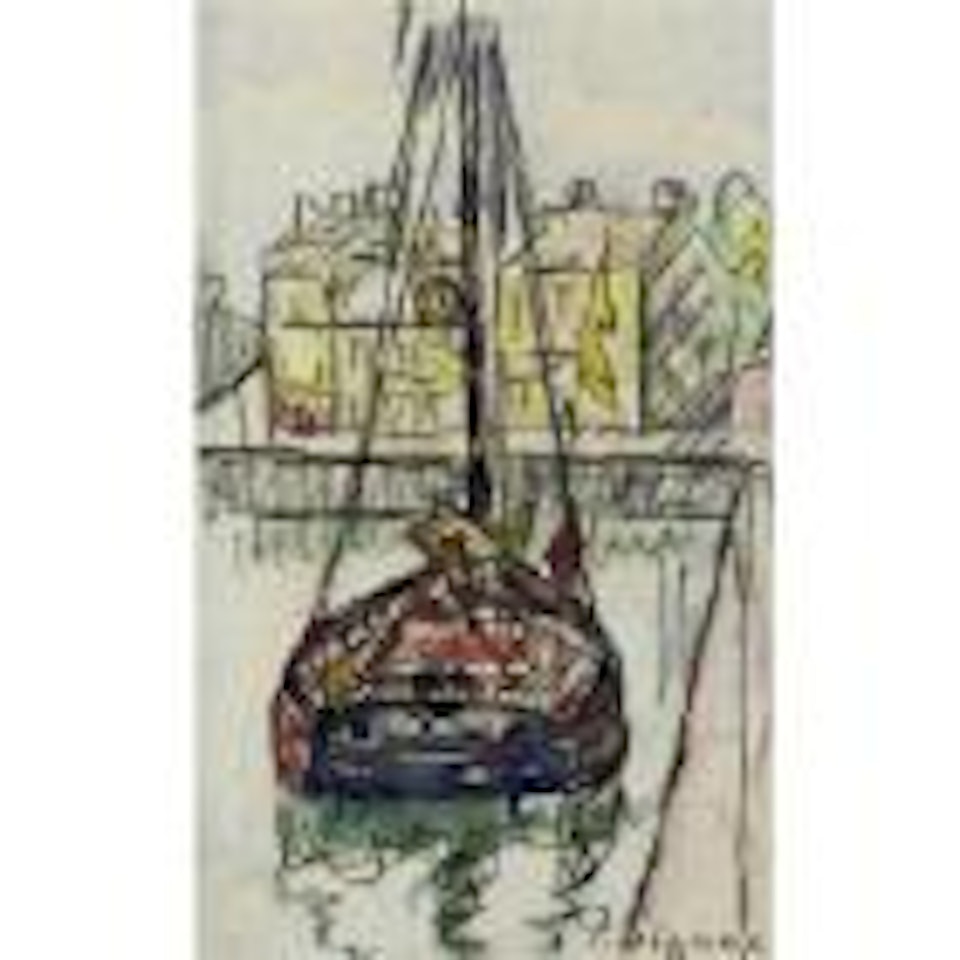Voilier au port by Paul Signac