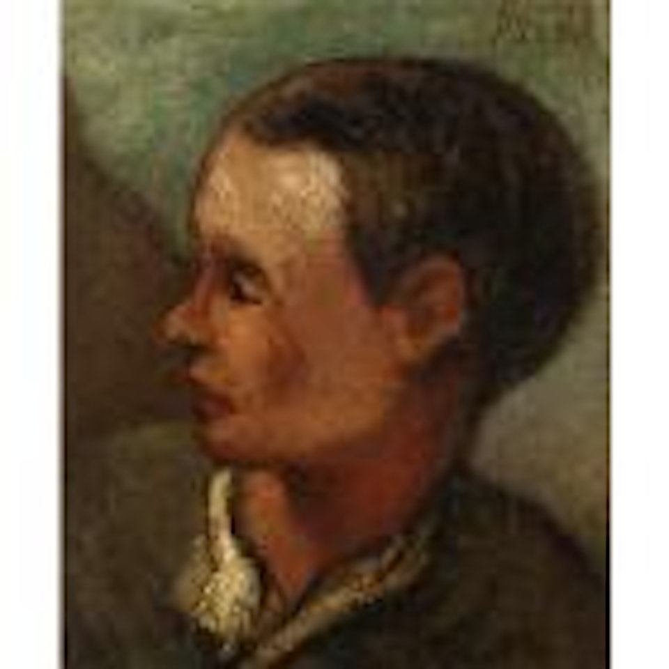 Tete d'homme (tete d'insurge) by Honoré Daumier