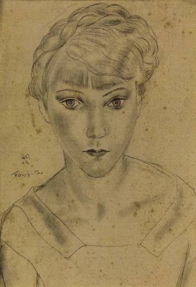 Tete de jeune fille (Marie-Berthe Aurenche) by Leonard Tsuguharu Foujita