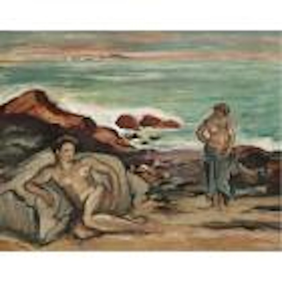 Les baigneuses a la plage by Othon Friesz