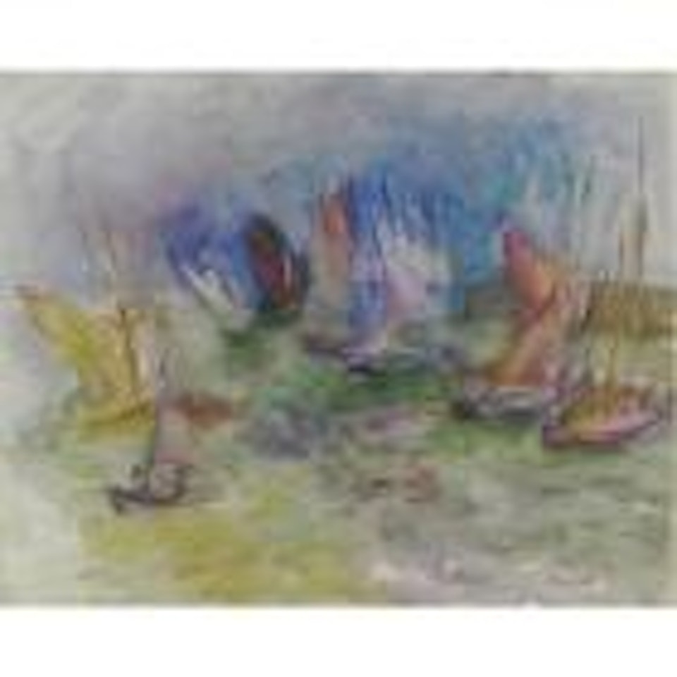 Voiliers dans le port de l'Ile d'Yeu by Jean Dufy