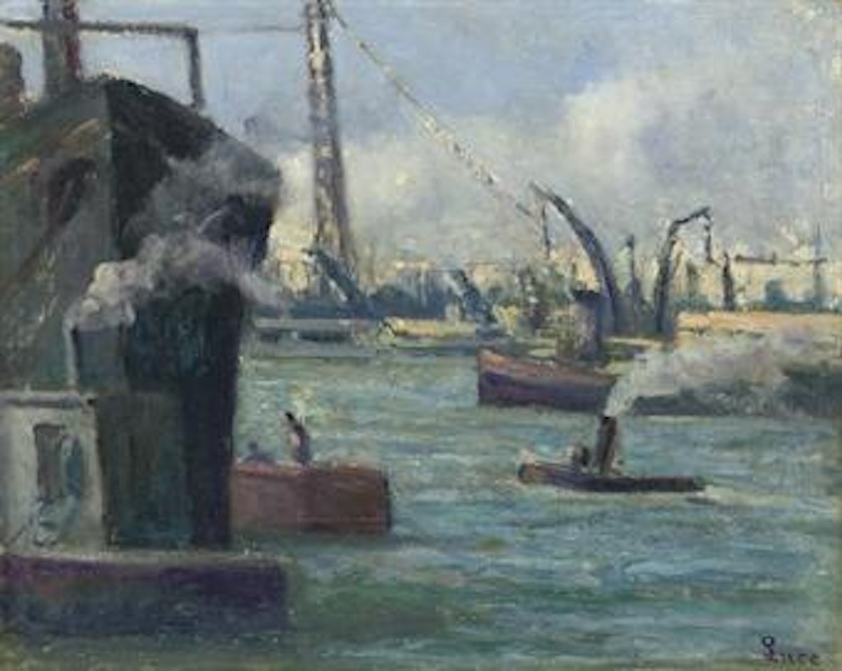 Le port de Rouen by Maximilien Luce