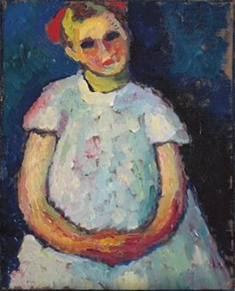 Kind mit gefalteten Händen by Alexej von Jawlensky