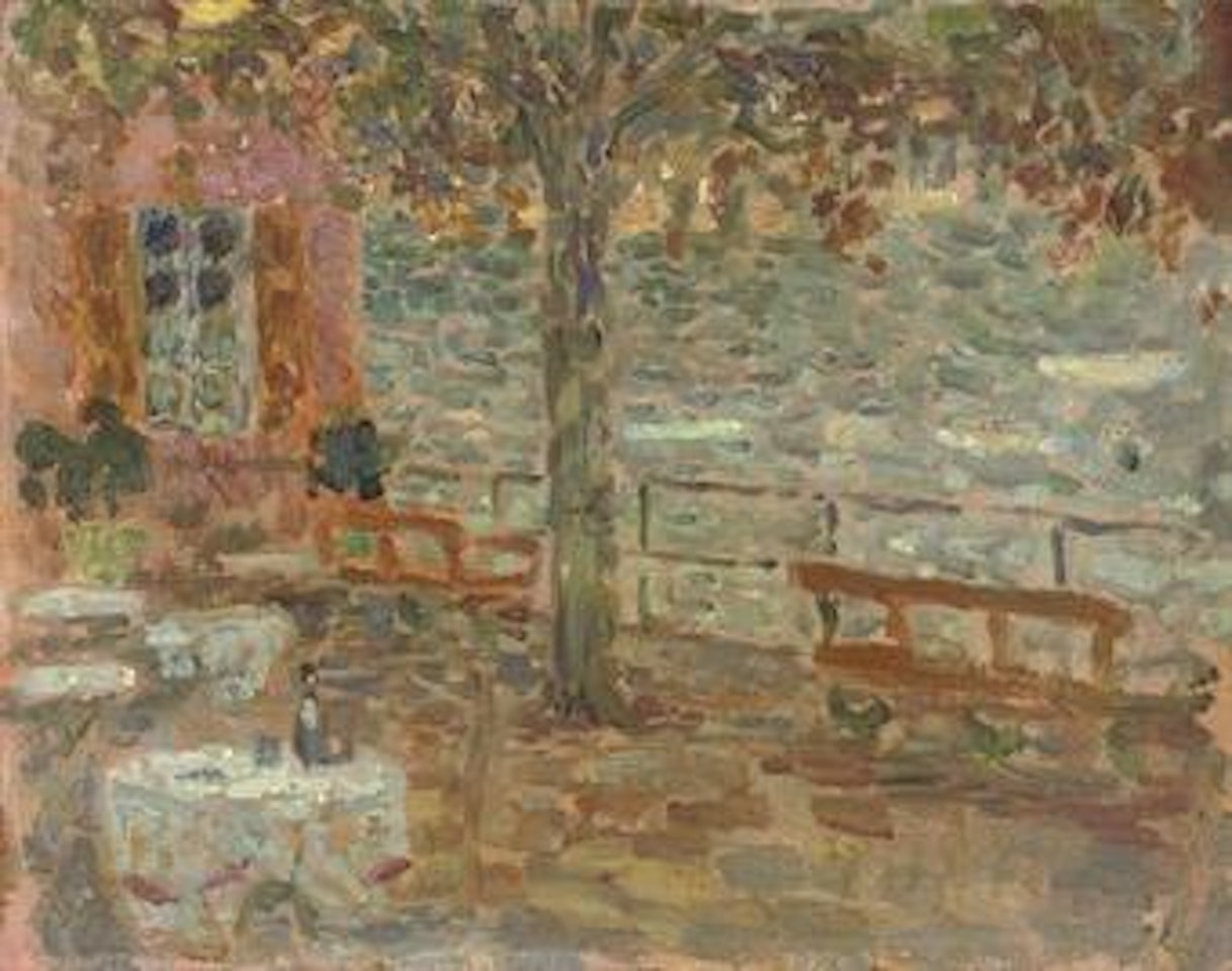 Le café au bord du lac, Aix-les-Bains by Henri Le Sidaner