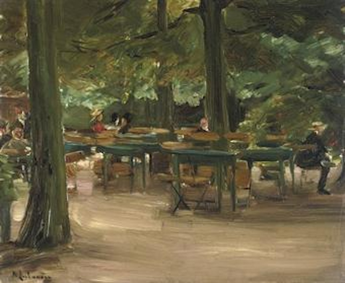 Biergarten by Max Liebermann