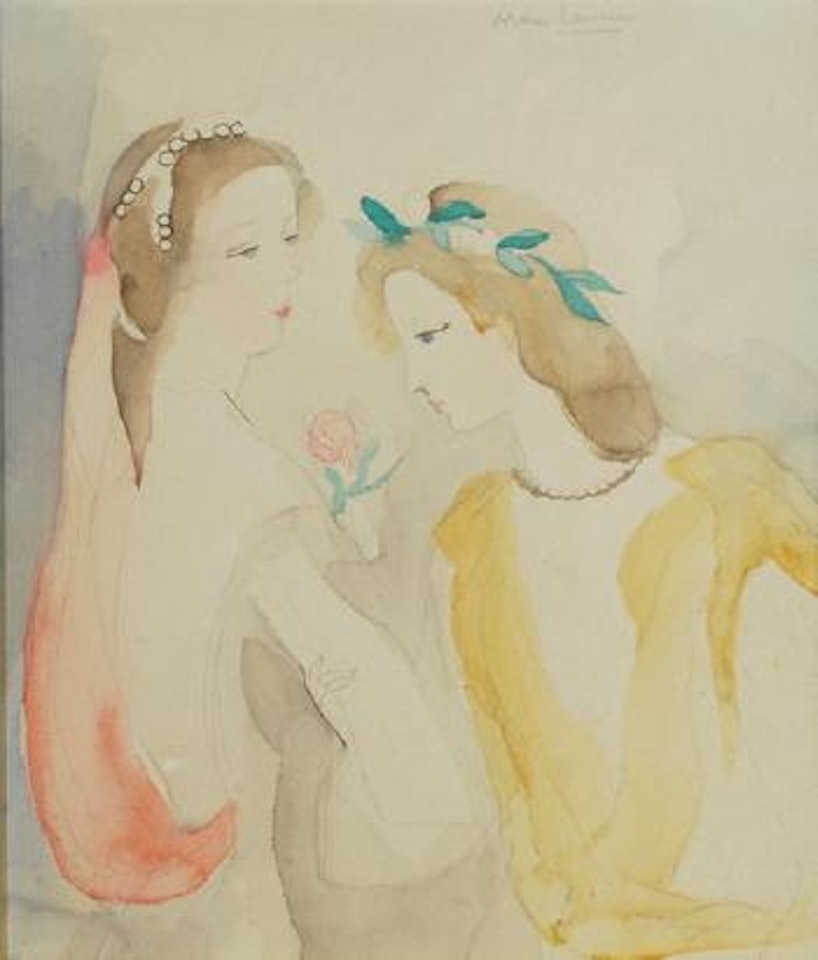 Deux jeunes filles by Marie Laurencin