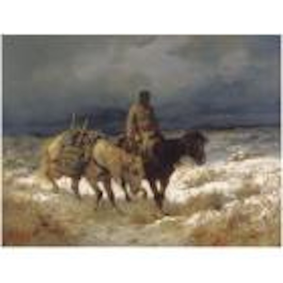 Horseman on the Russian Steppe by Adolf Schreyer