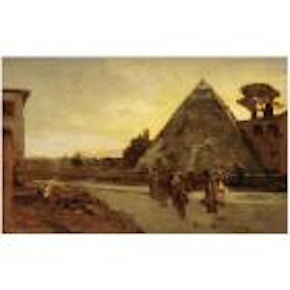 Pyramid of Cestius by Oswald Achenbach