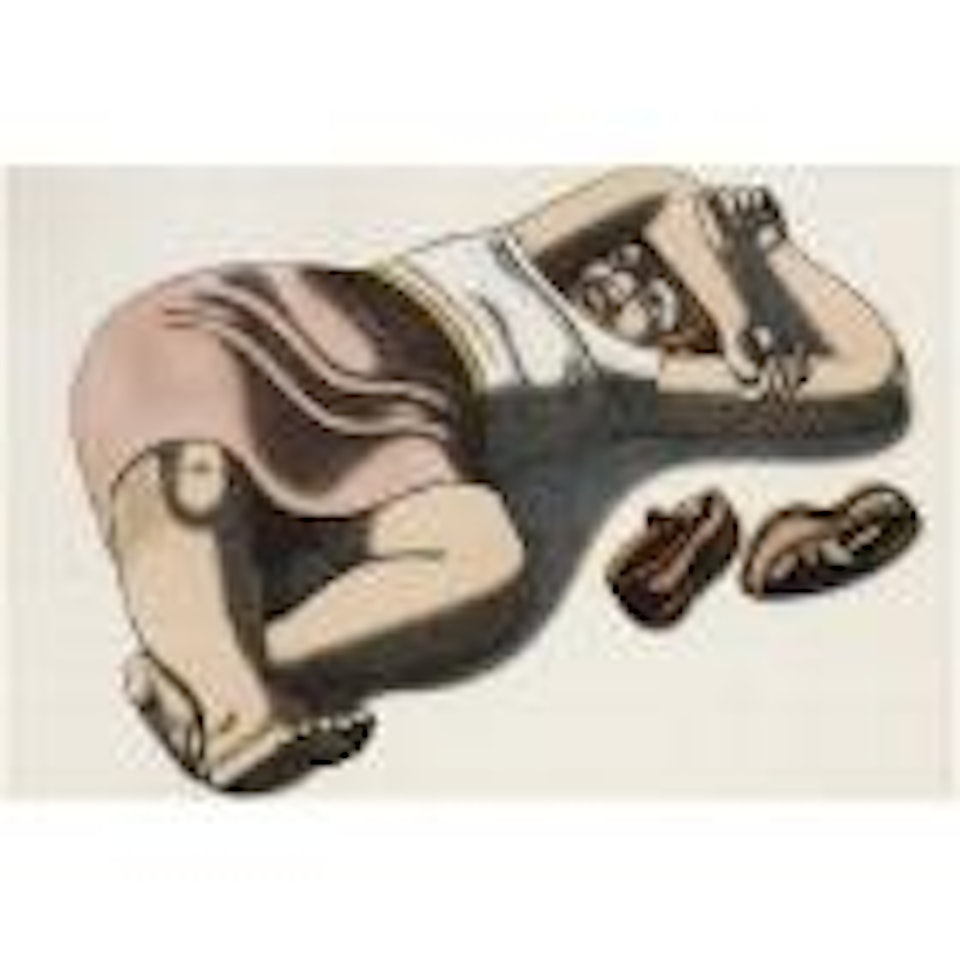 Indolence - The artist's wife, Sarah Kramer by William Roberts