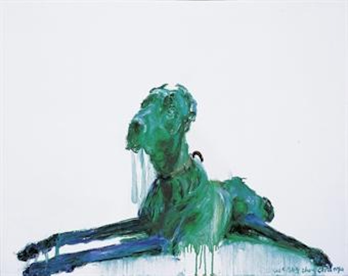 Green Dog Series by Zhou Chunya