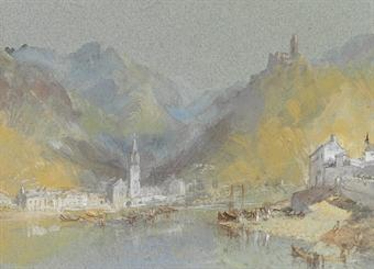 On the Mosel: Bernkastel, Kues and The Landshut, Germany by Joseph Mallord William Turner