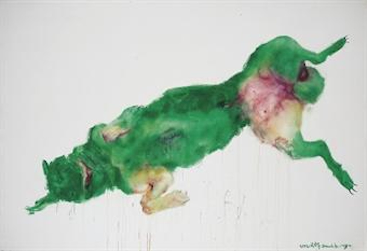 Green Dog Series by Zhou Chunya