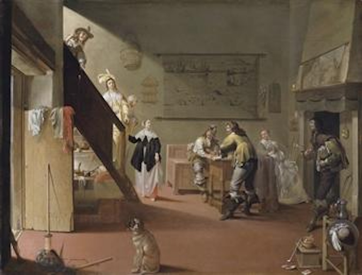 A bordello scene by Jacob Duck