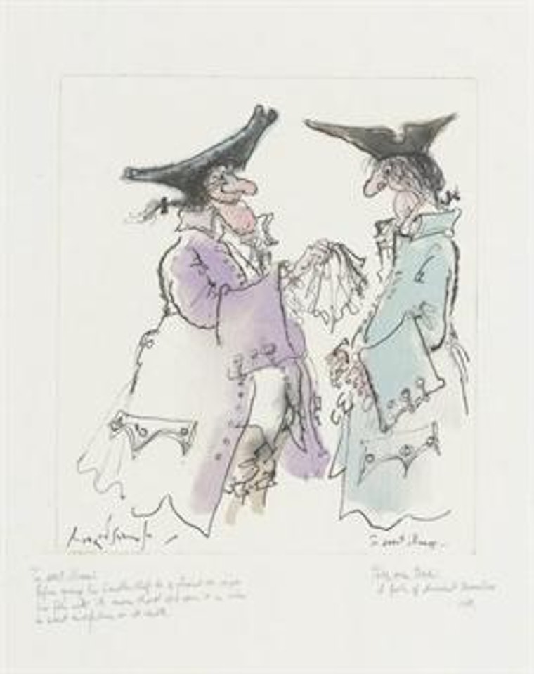 To avert illness... by Ronald Searle